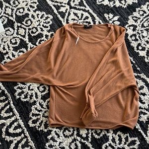 Size L burnt orange long sleeve dress shirt